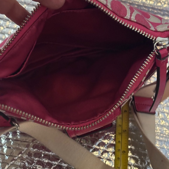 Coach Pink and Cream Crossbody Bag - Picture 4 of 8